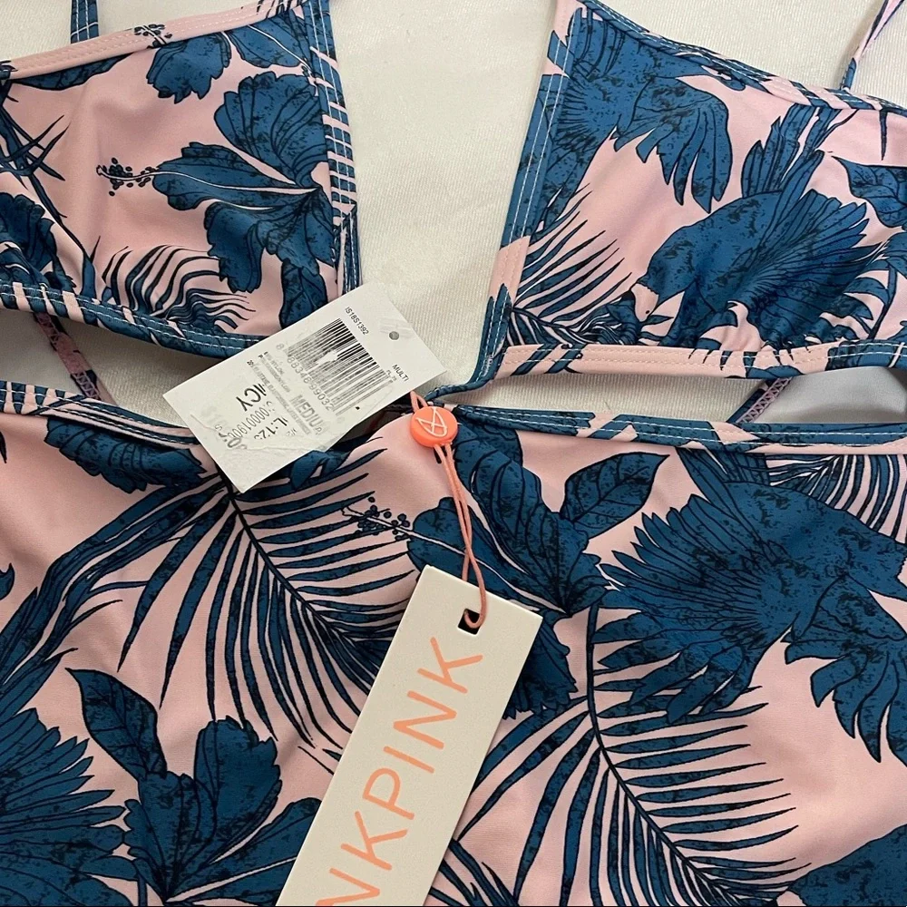 NEW Minkpink hibiscus island one piece M swimsuit womens - Picture 4 of 7